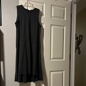 Elegant charcoal grey Sleeveless Dress